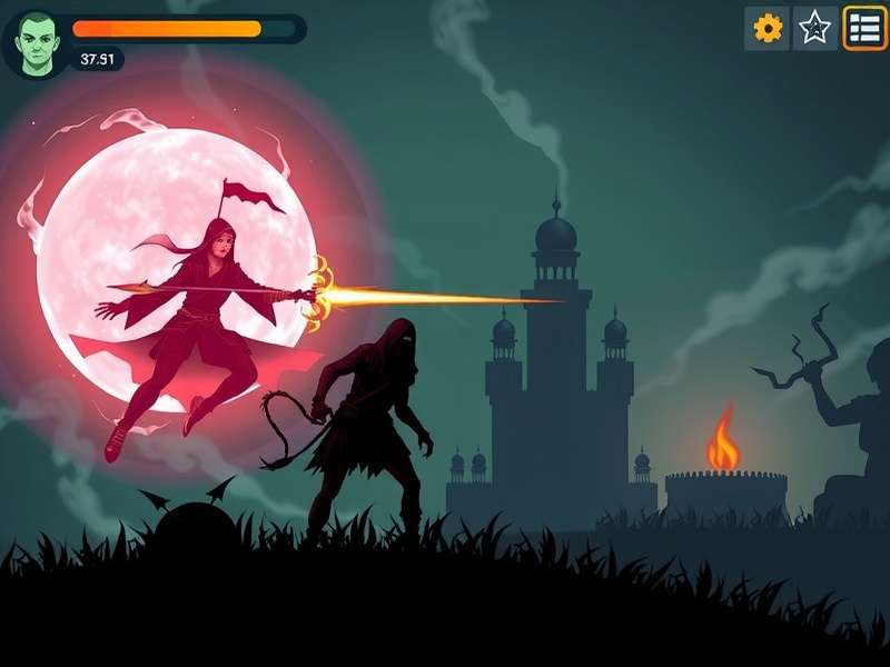Pret Atma Ghostly War gameplay screenshot showing supernatural battle